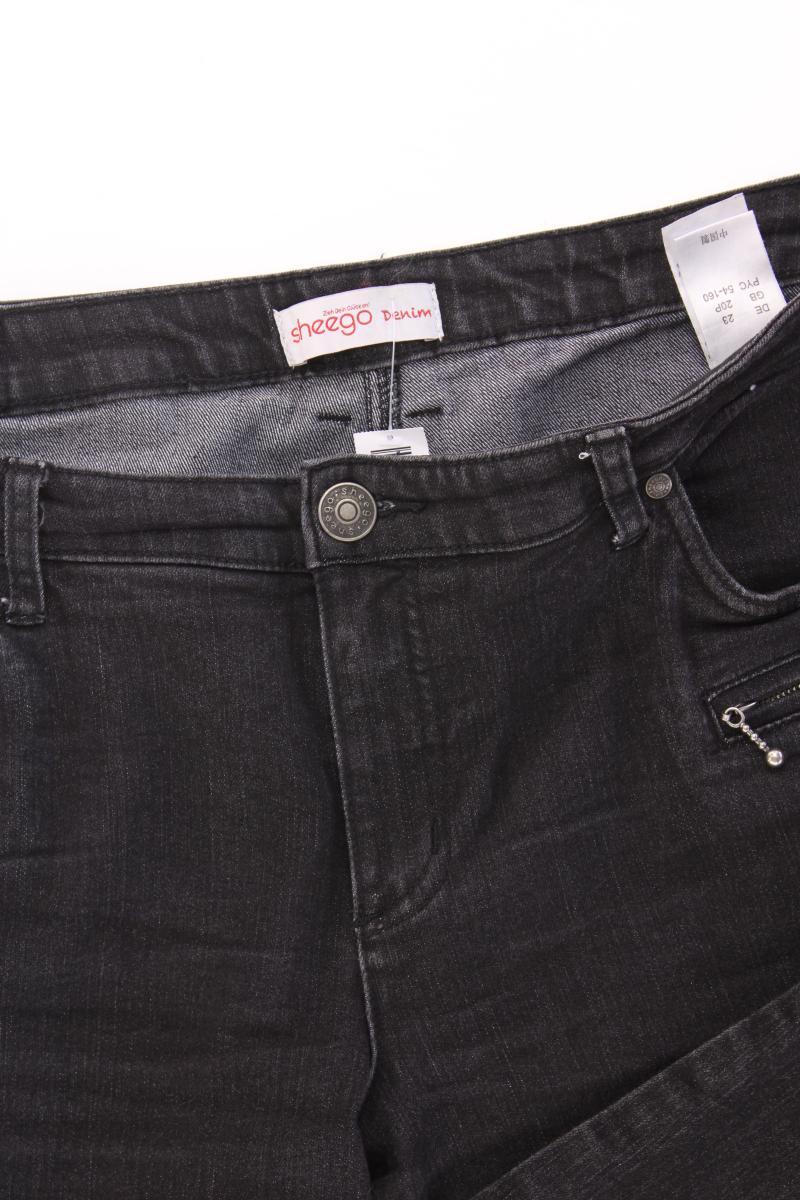 sheego Skinny Jeans Gr. Kurzgröße 23 grau aus Baumwolle