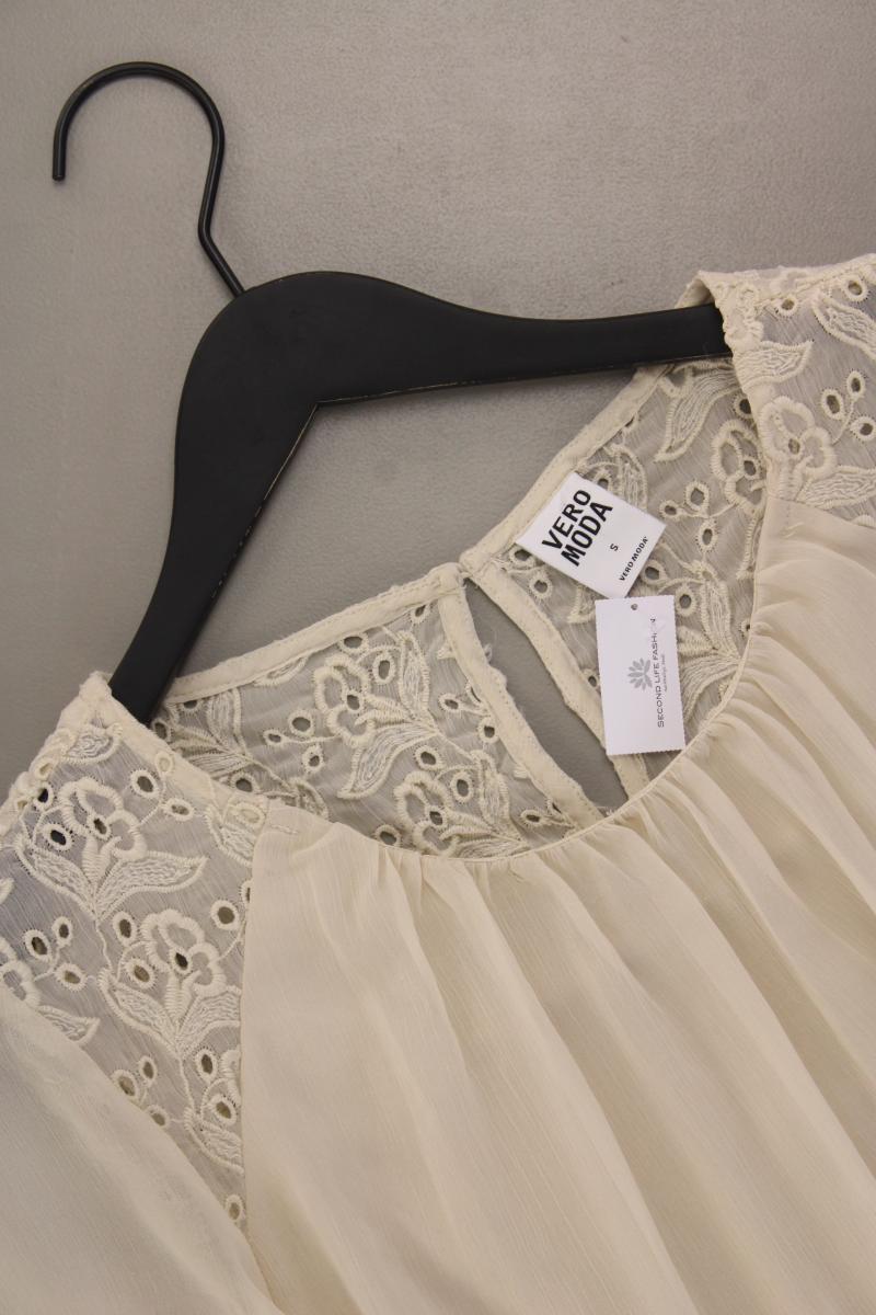 Vero Moda Chiffonbluse Gr. S 3/4 Ärmel creme aus Polyester