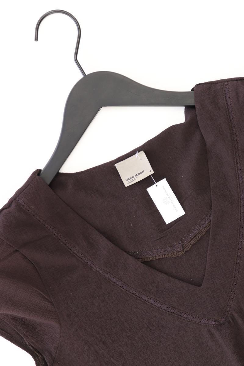 Vero Moda Kurzarmbluse Gr. M braun aus Polyester