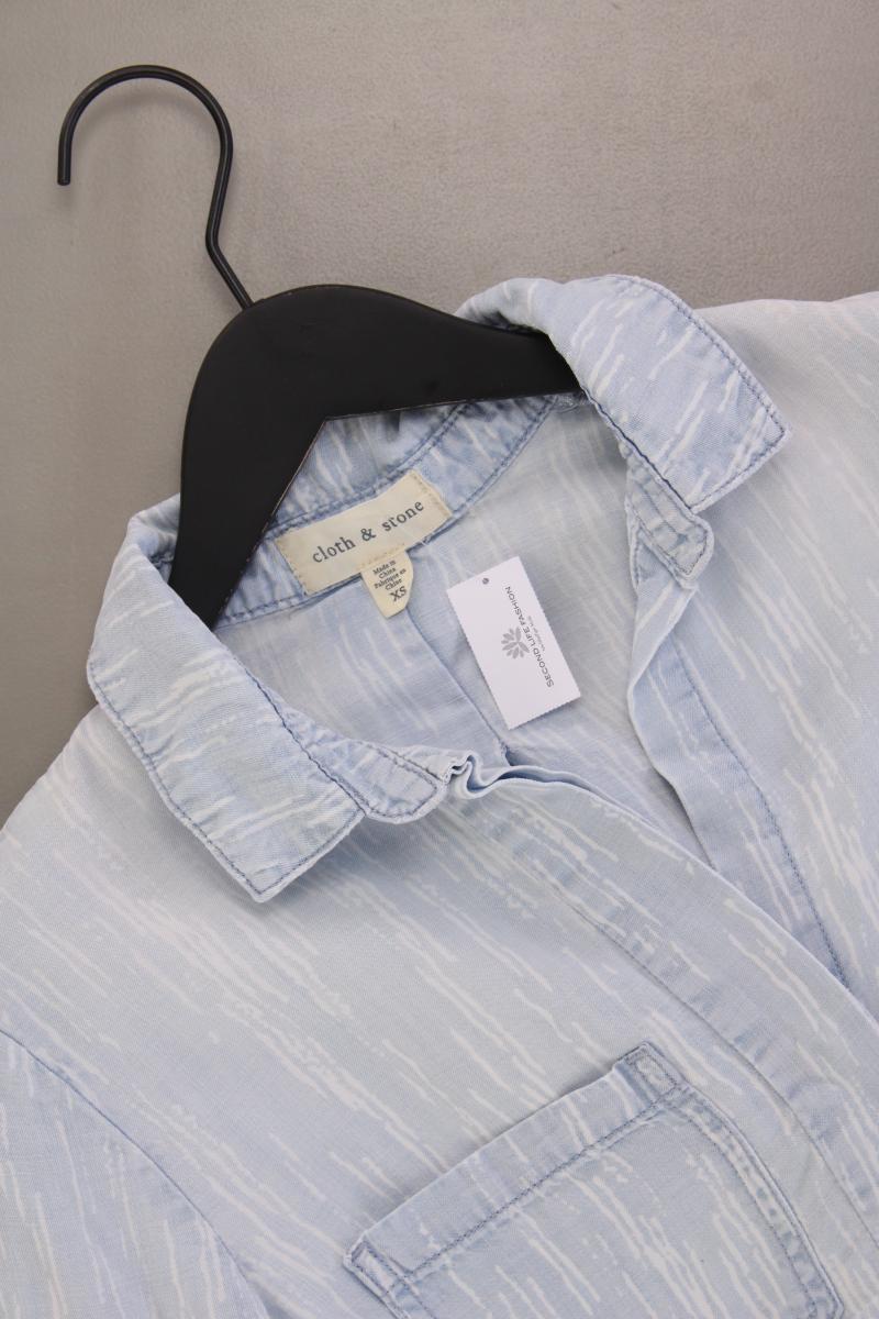 Cloth & Stone Langarmbluse Gr. XS blau aus TENCEL