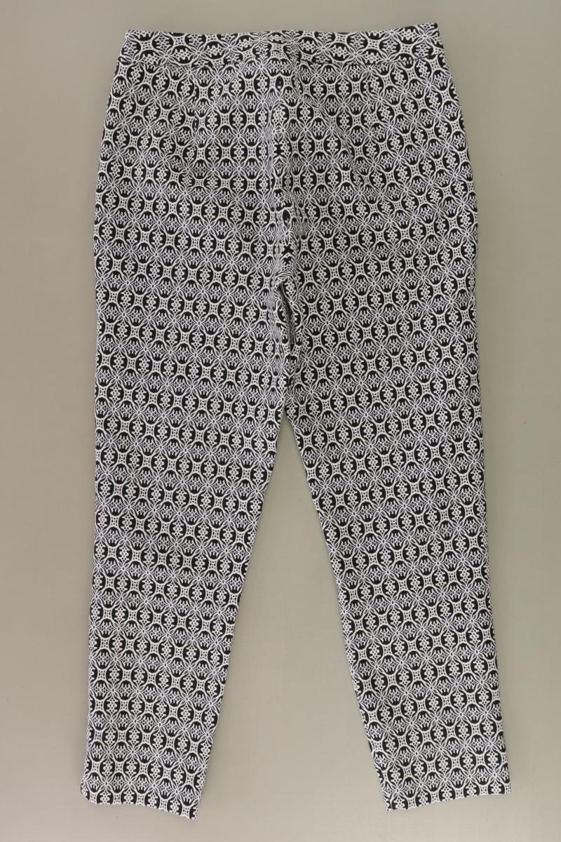 Mango Stoffhose Gr. 40 geometrisches Muster blau