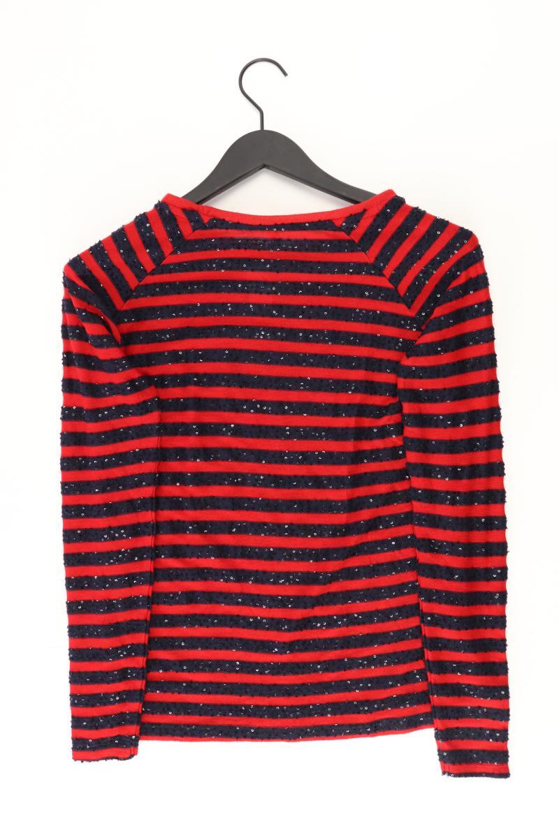 Only Ringelshirt Gr. XS gestreift Langarm mit Pailletten rot aus Polyester