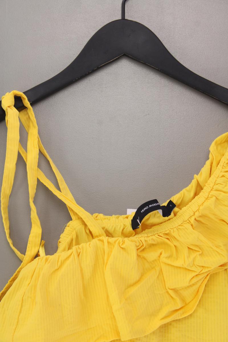 Vero Moda Kurzarmbluse Gr. S gelb aus Baumwolle