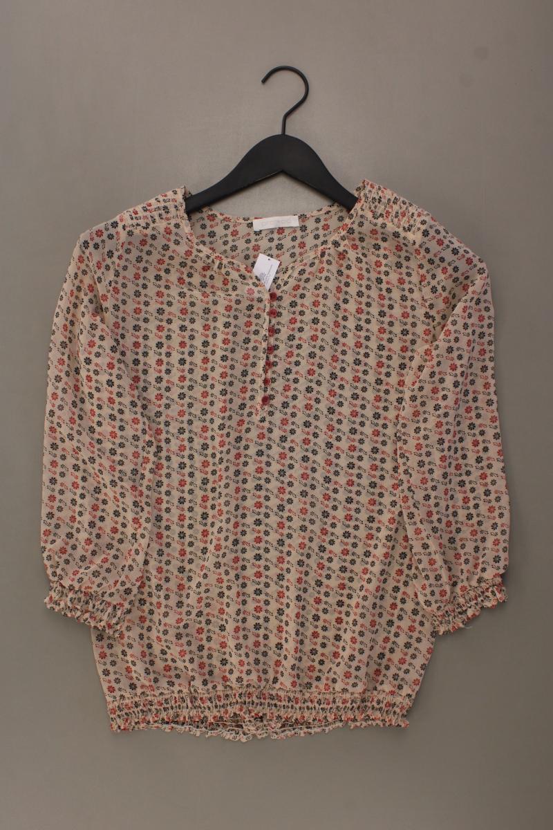 Chiffonbluse Gr. 36 mit Blumenmuster 3/4 Ärmel rosa