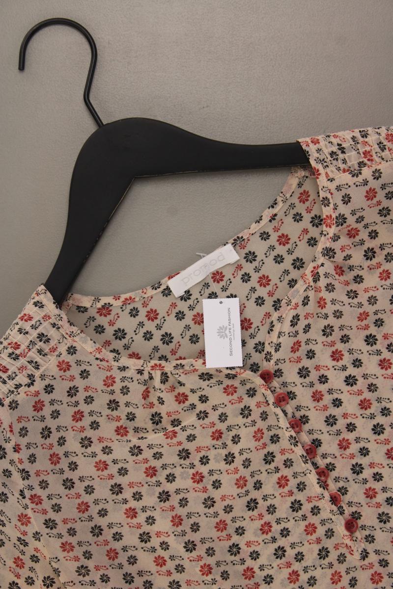 Chiffonbluse Gr. 36 mit Blumenmuster 3/4 Ärmel rosa