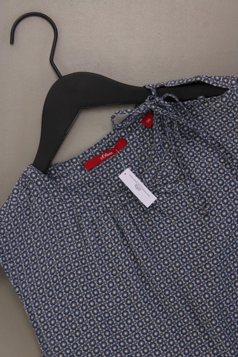 s.Oliver Ärmellose Bluse Gr. 36 grau aus Viskose