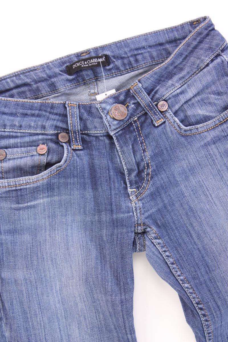 Dolce & Gabbana Skinny Jeans Gr. W28 blau aus Baumwolle