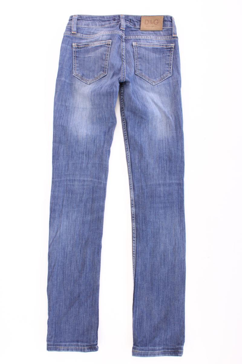 Dolce & Gabbana Skinny Jeans Gr. W28 blau aus Baumwolle