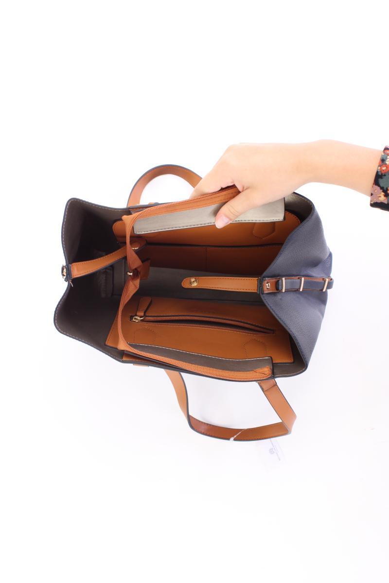 L. Credi Schultertasche blau