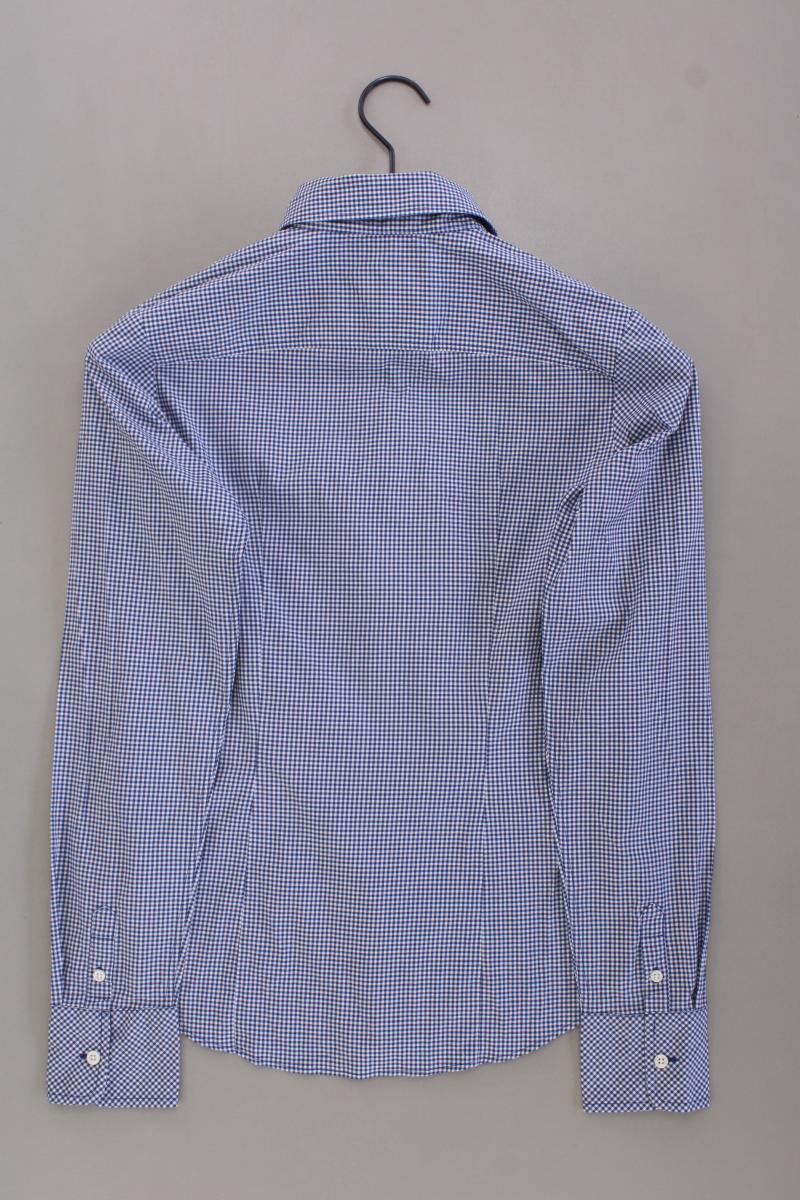 Tommy Hilfiger Karobluse Gr. UK 6 (XS) kariert Langarm blau aus Baumwolle
