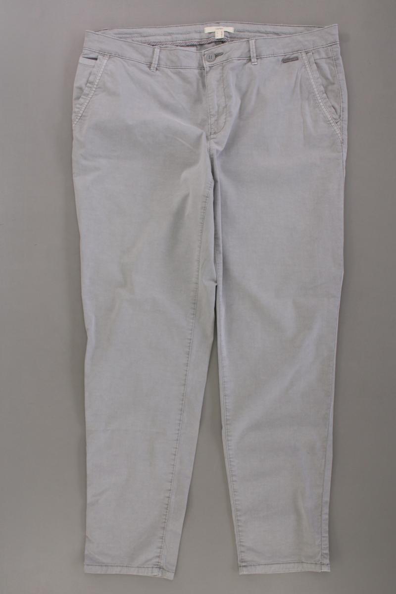 Esprit Hose Gr. 44 grau aus Baumwolle