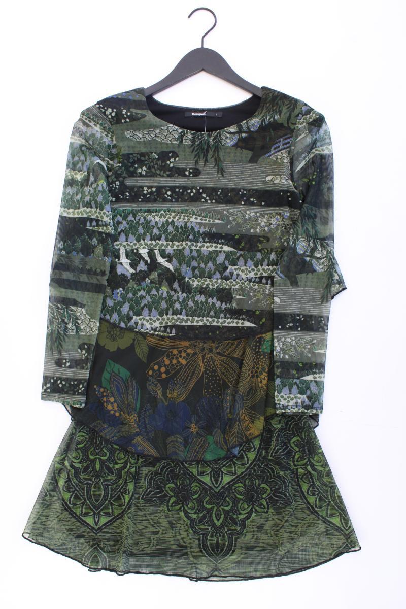 Desigual Langarmkleid Gr. S neuwertig grün aus Polyester