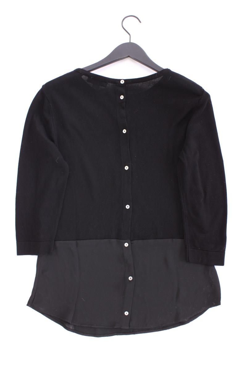 Heine Regular Shirt Gr. 38 3/4 Ärmel schwarz aus Viskose