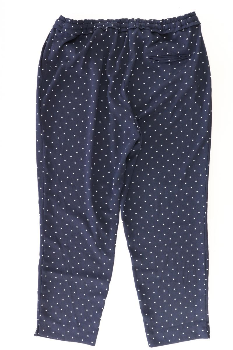 Zara Stoffhose Gr. XL gepunktet blau aus Polyester
