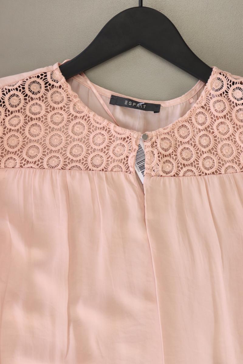 Esprit Kurzarmbluse Gr. 34 neuwertig rosa aus Polyester
