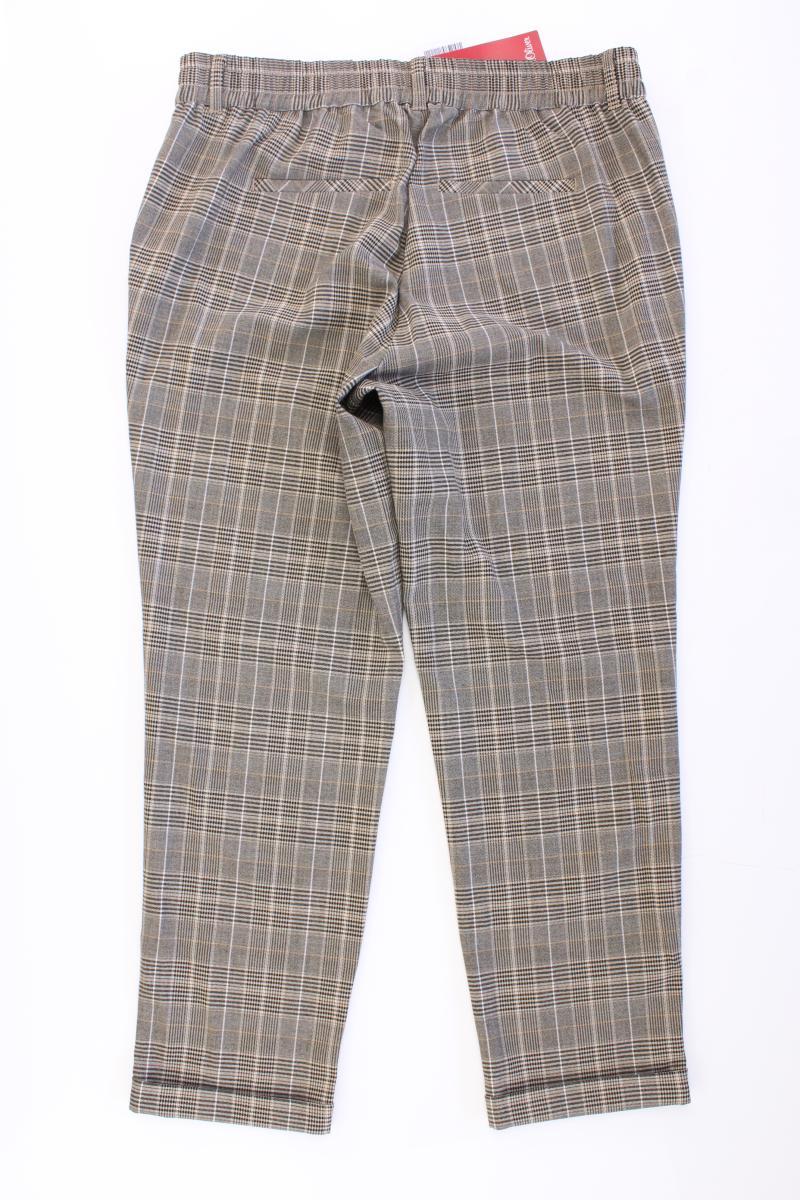 s.Oliver Hose Gr. 42 kariert neu mit Etikett Neupreis: 49,99€! braun aus Viskose
