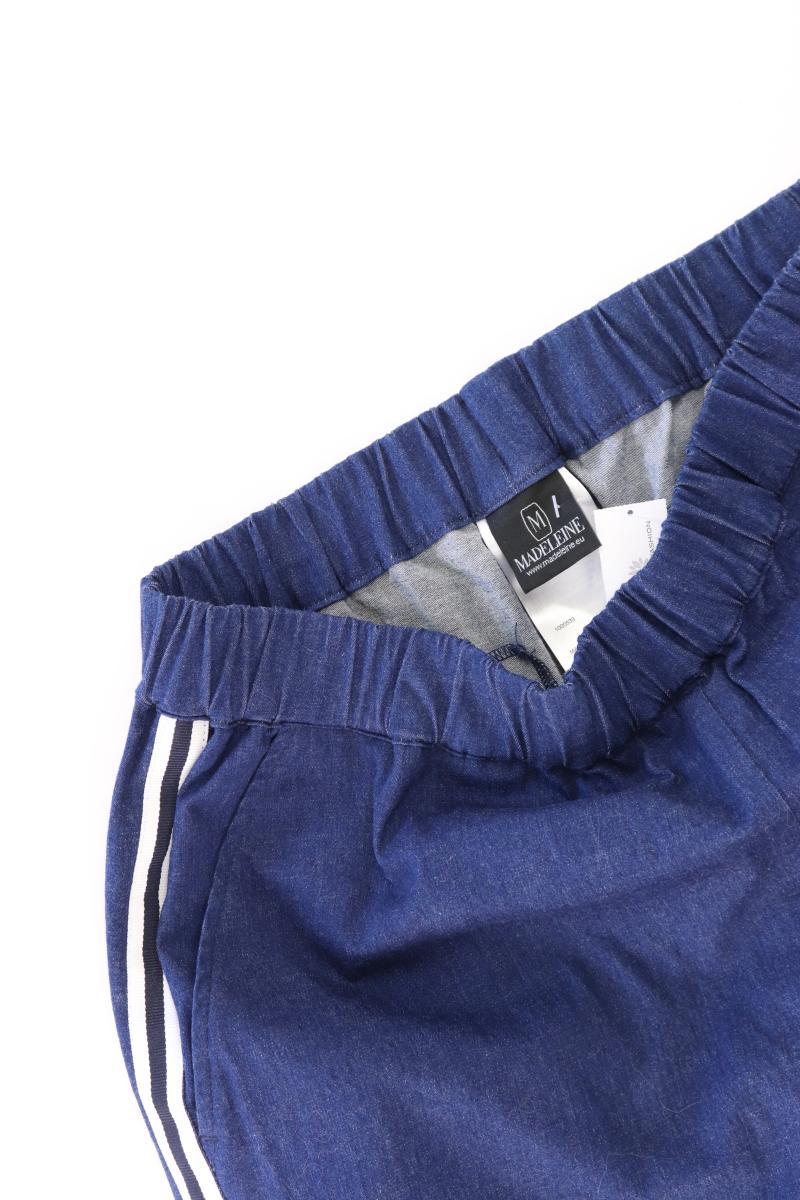 Madeleine Stretchhose Gr. 40 blau aus Baumwolle
