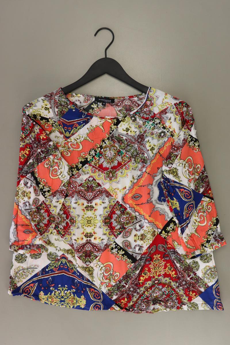 MARK ADAM Regular Bluse Gr. 42 3/4 Ärmel orange aus Viskose