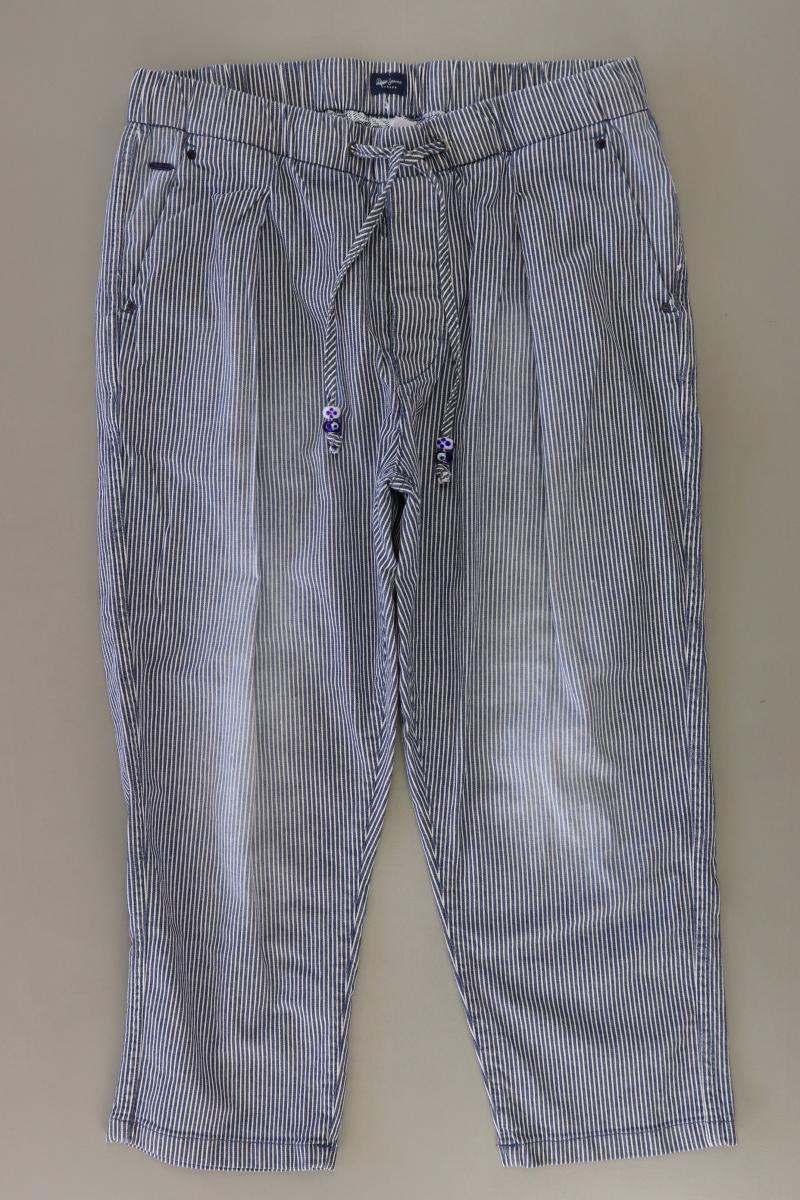 Pepe Jeans 7/8 Hose Gr. W31 gestreift blau aus Baumwolle