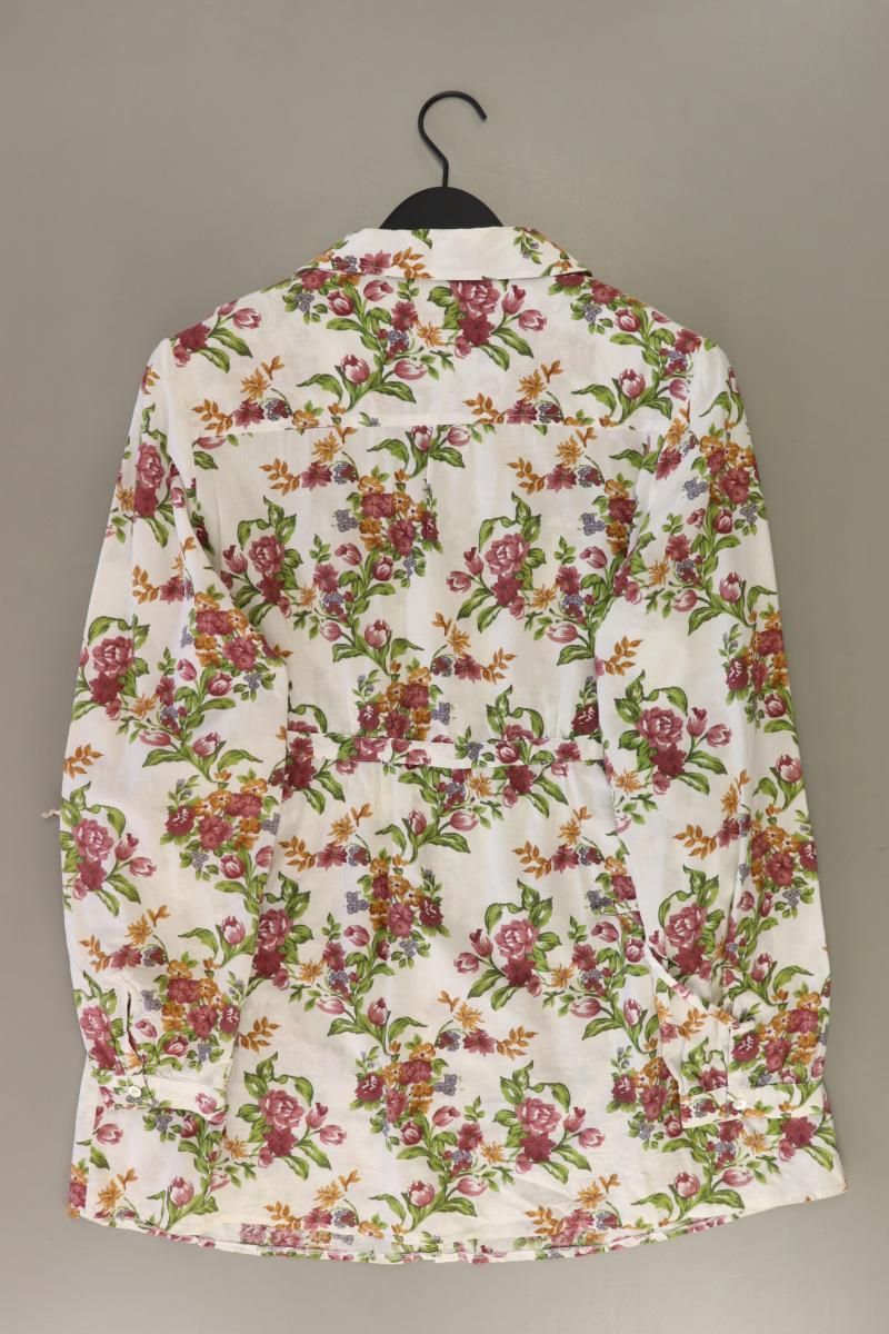 MARK ADAM Regular Tunika Gr. 44 mit Blumenmuster weiß aus Baumwolle