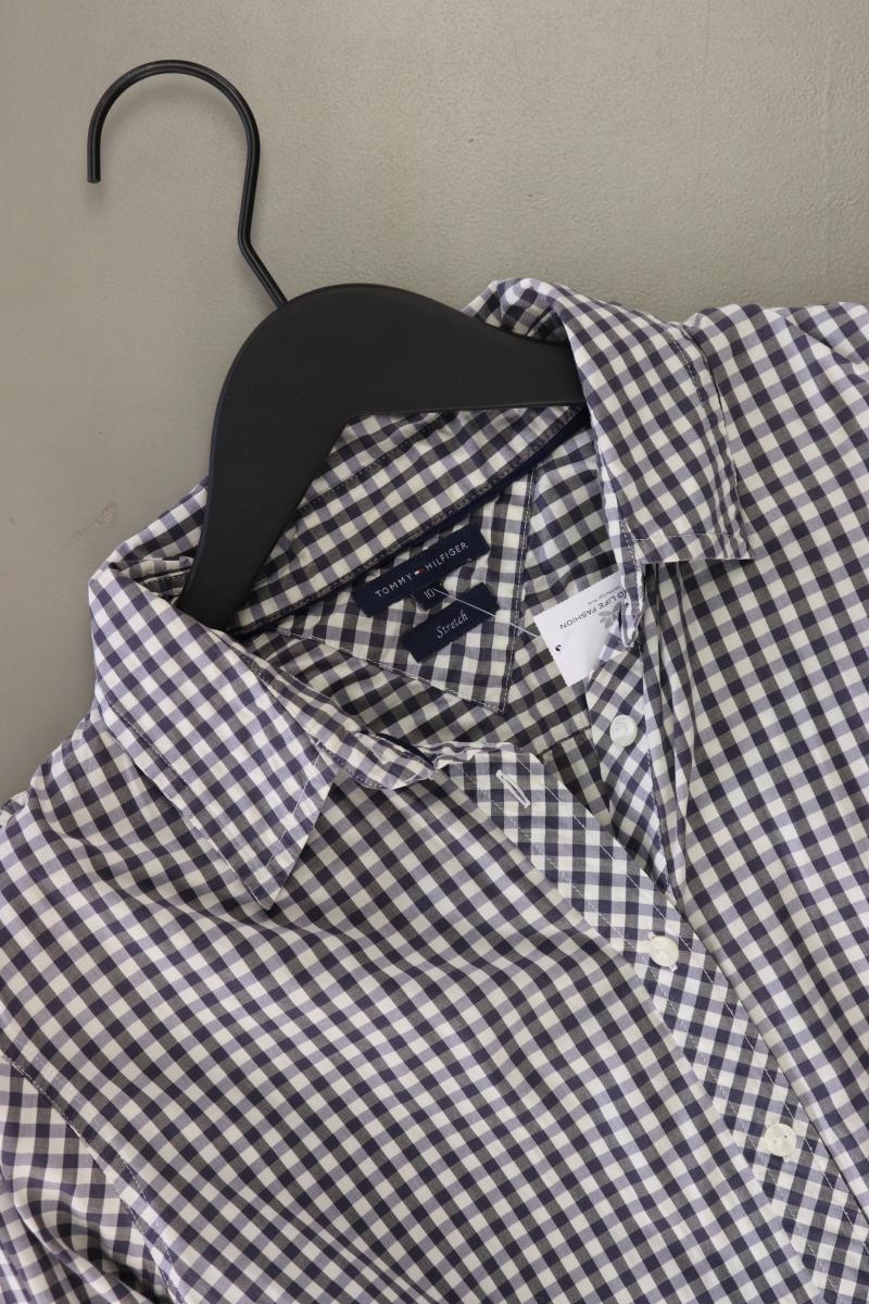 Tommy Hilfiger Karobluse Gr. US 10 (M) kariert Langarm blau aus Baumwolle