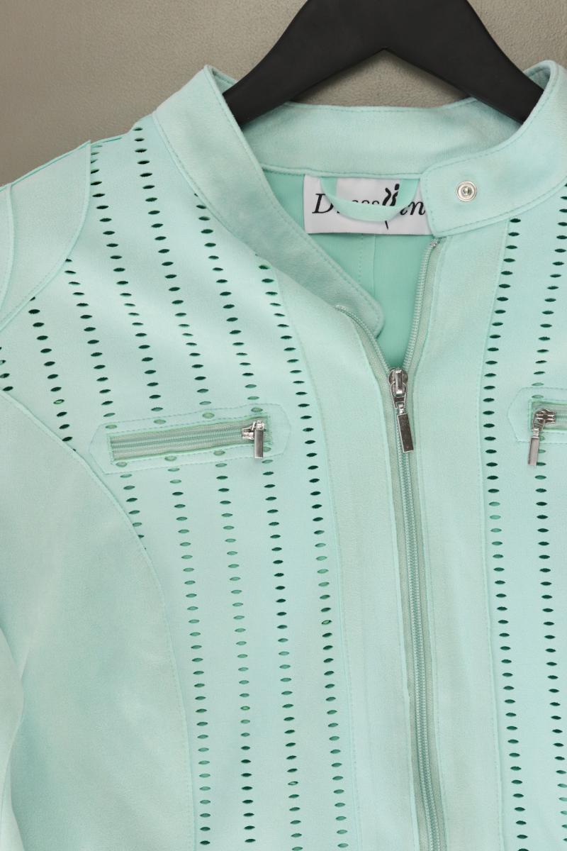 Regular Jacke Gr. 42 neuwertig türkis aus Polyester