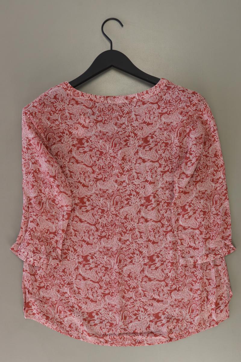 s.Oliver Regular Bluse Gr. 38 mit Paisleymuster 3/4 Ärmel orange aus Viskose