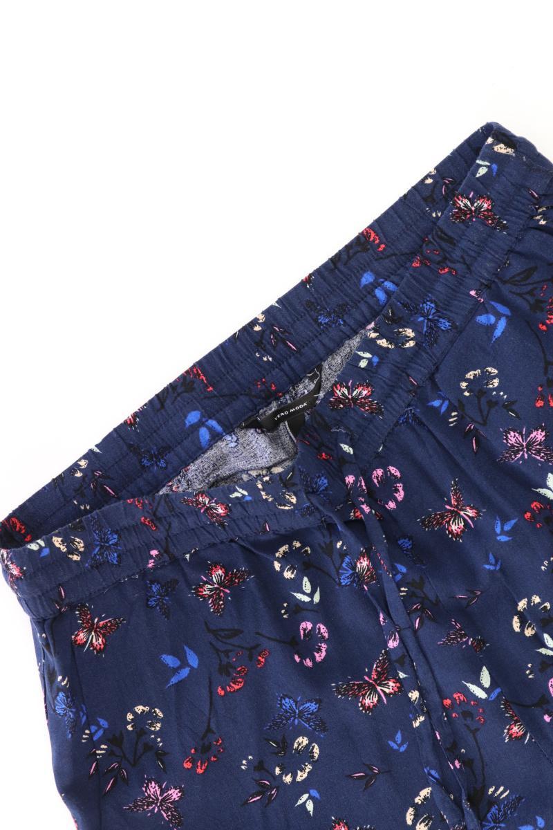 Vero Moda Shorts Gr. M mit Blumenmuster blau aus Viskose
