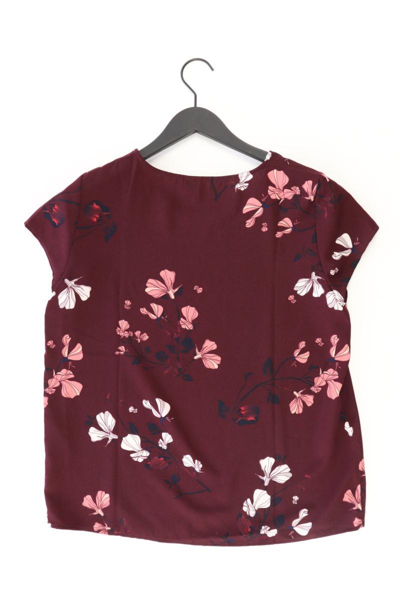 Vero Moda Kurzarmbluse Gr. M mit Blumenmuster lila aus Polyester