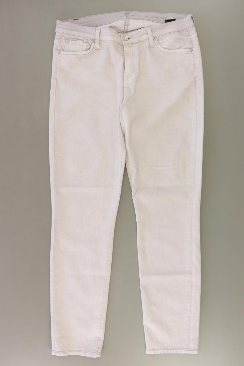 7 For All Mankind Skinny Jeans Gr. W31 grau aus Baumwolle