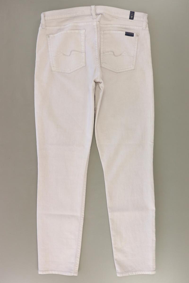 7 For All Mankind Skinny Jeans Gr. W31 grau aus Baumwolle