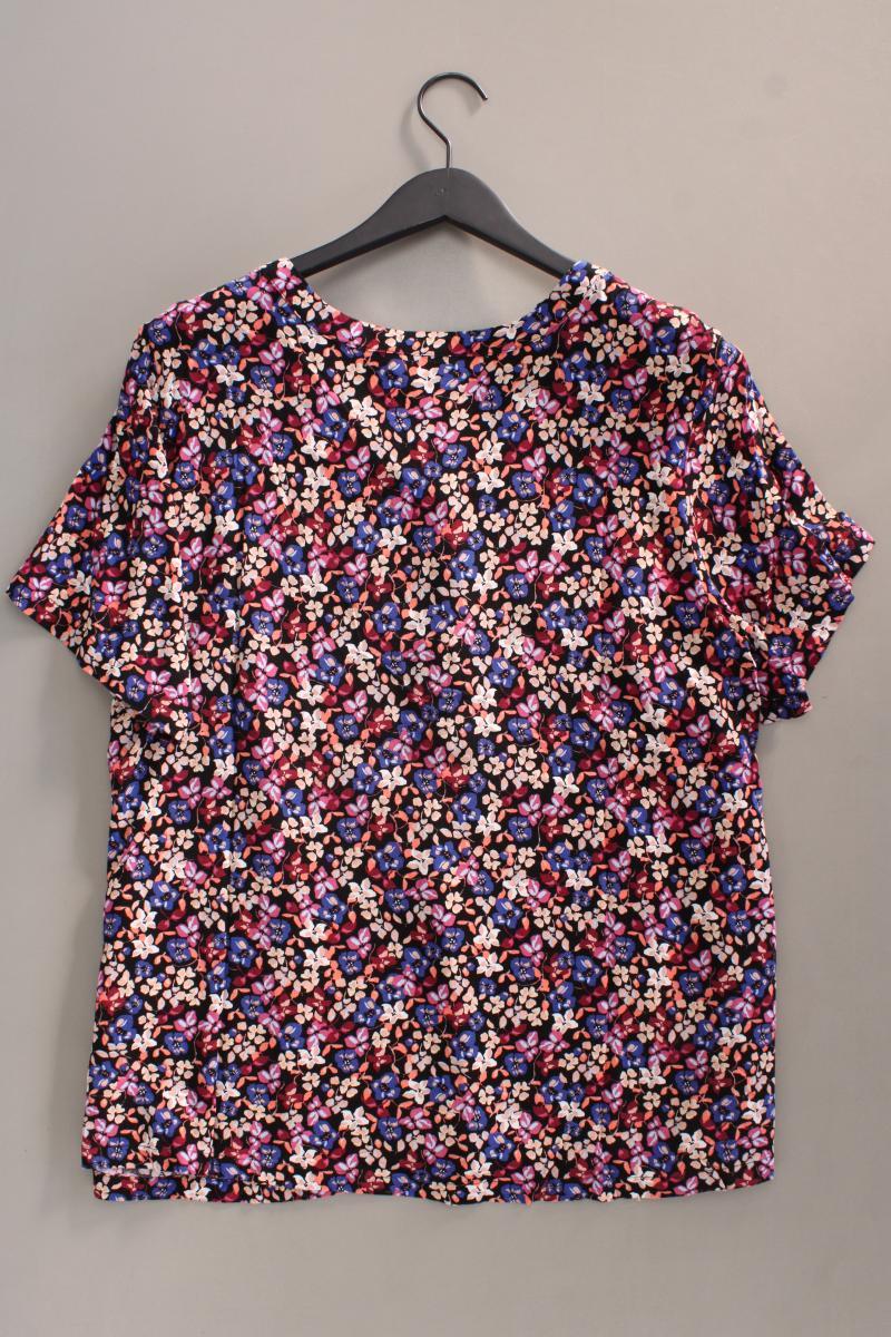 Zizzi Kurzarmbluse Gr. L mit Blumenmuster mehrfarbig aus Viskose