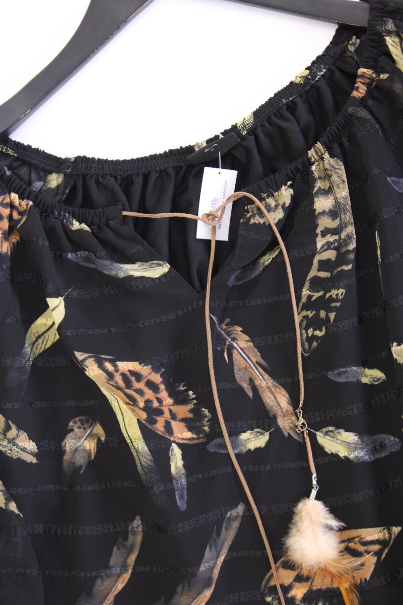 Bexleys Oversize-Bluse Gr. 38 3/4 Ärmel mit Carmen-Ausschnitt schwarz