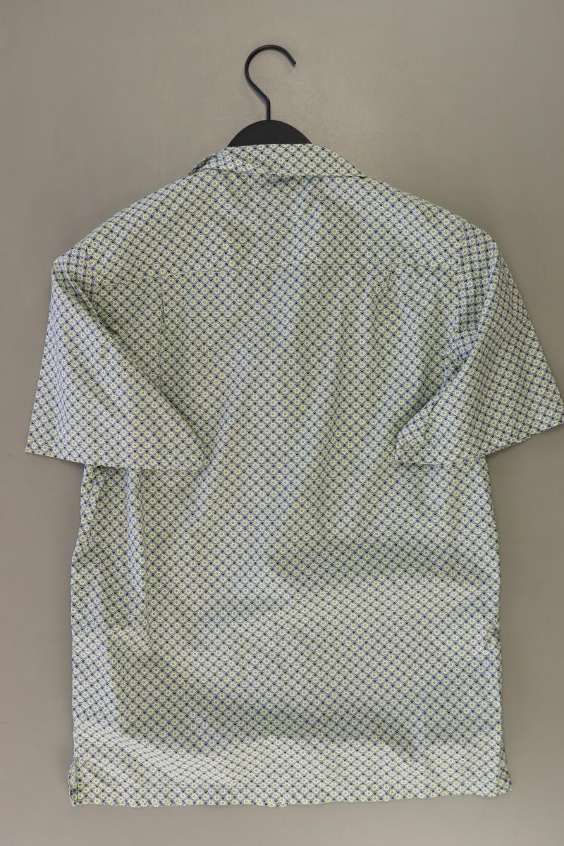 Kenzo Vintage Hemd mit Bärenmuster für Herren Gr. S mit Tierdruck Kurzarm grün
