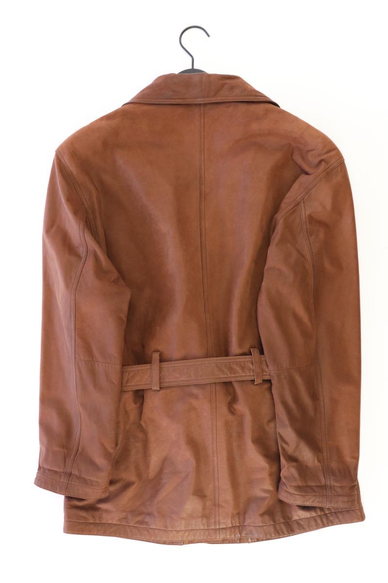 FABIANI Ledermantel Gr. 42 mit Gürtel braun