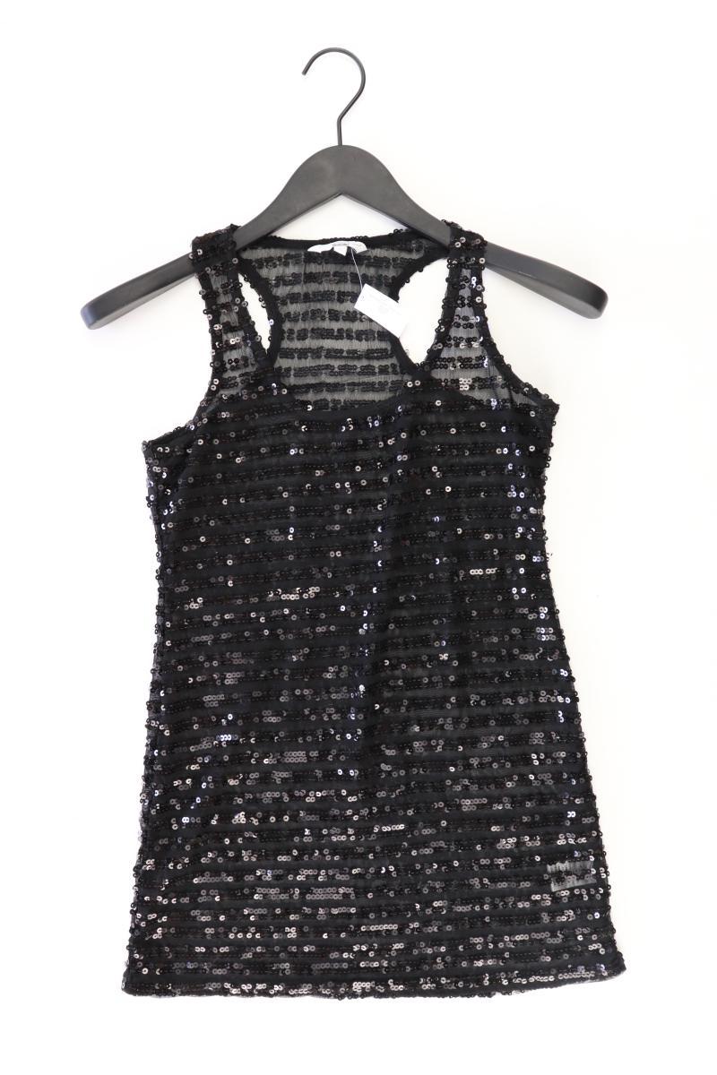 New Look Trägertop Gr. UK 12 (M) mit Pailletten schwarz aus Polyester