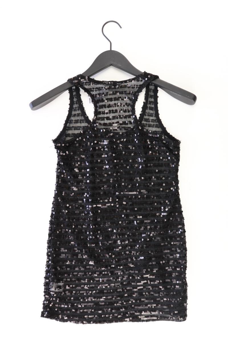 New Look Trägertop Gr. UK 12 (M) mit Pailletten schwarz aus Polyester