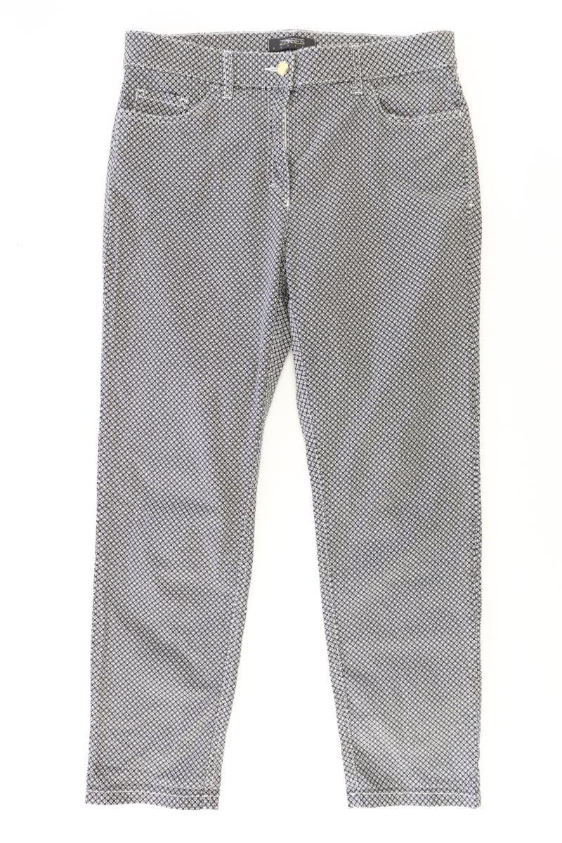 Zerres Five-Pocket-Hose Gr. 38 geometrisches Muster grau