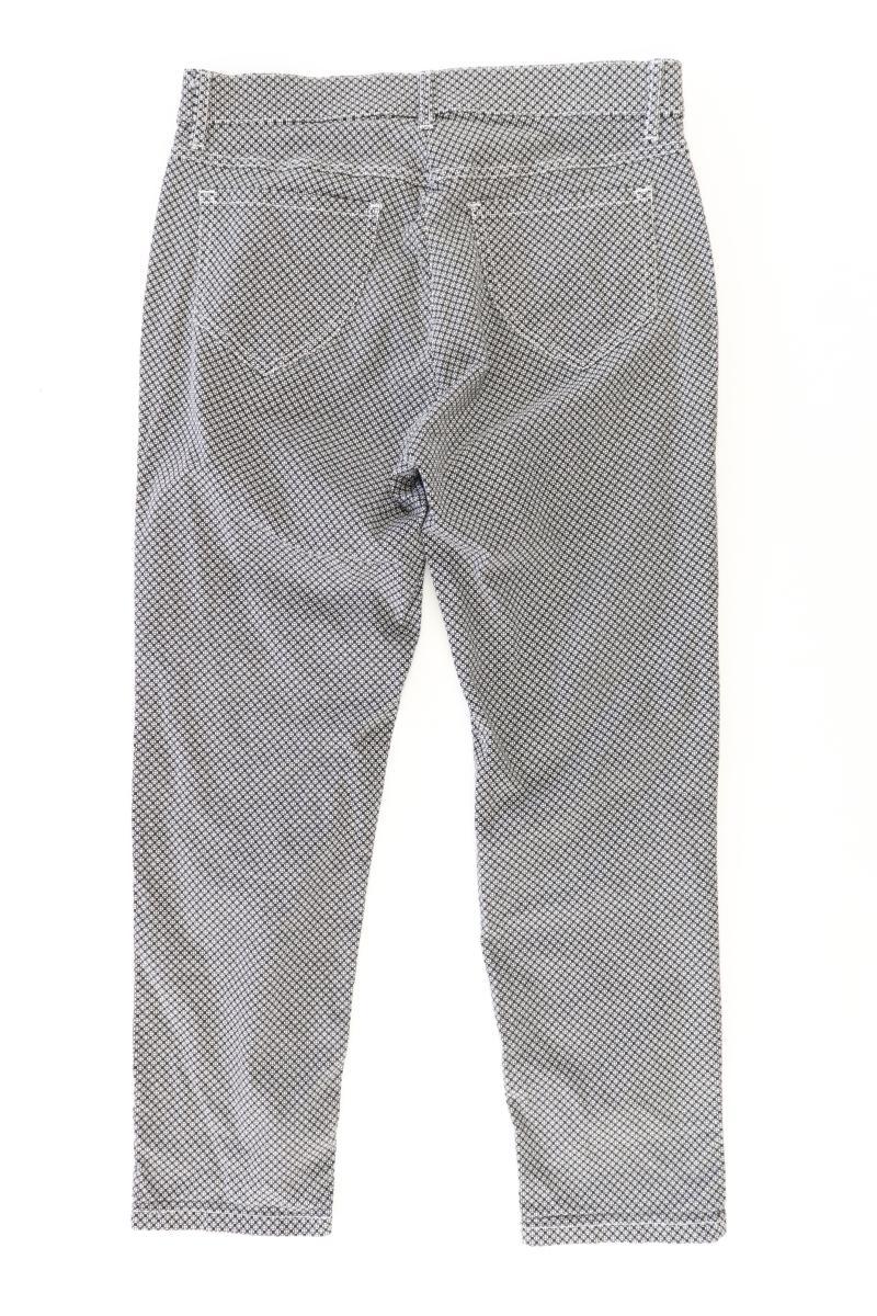 Zerres Five-Pocket-Hose Gr. 38 geometrisches Muster grau