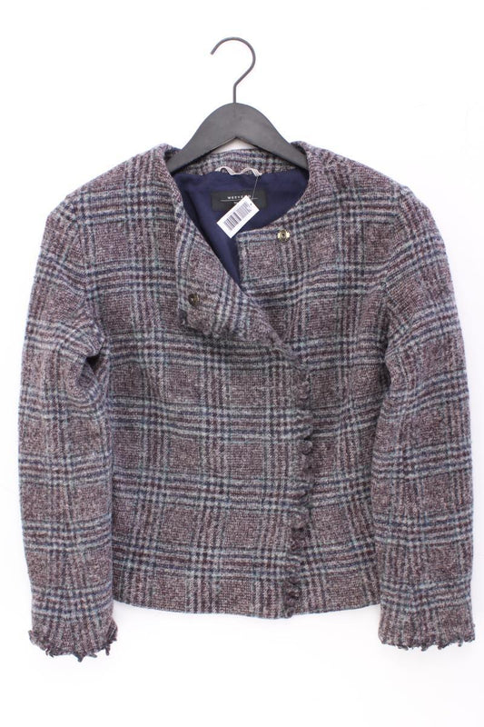 Weekend Max Mara Wolljacke Gr. L kariert grau