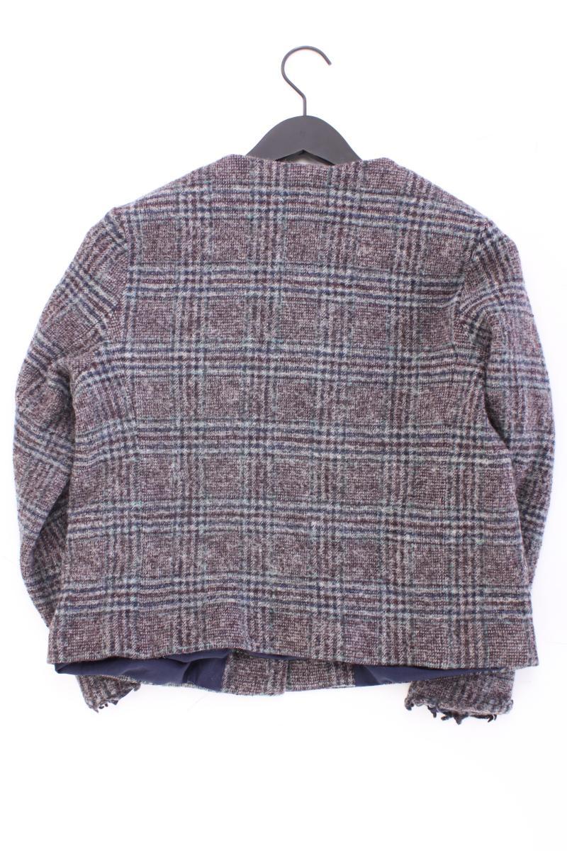 Weekend Max Mara Wolljacke Gr. L kariert grau