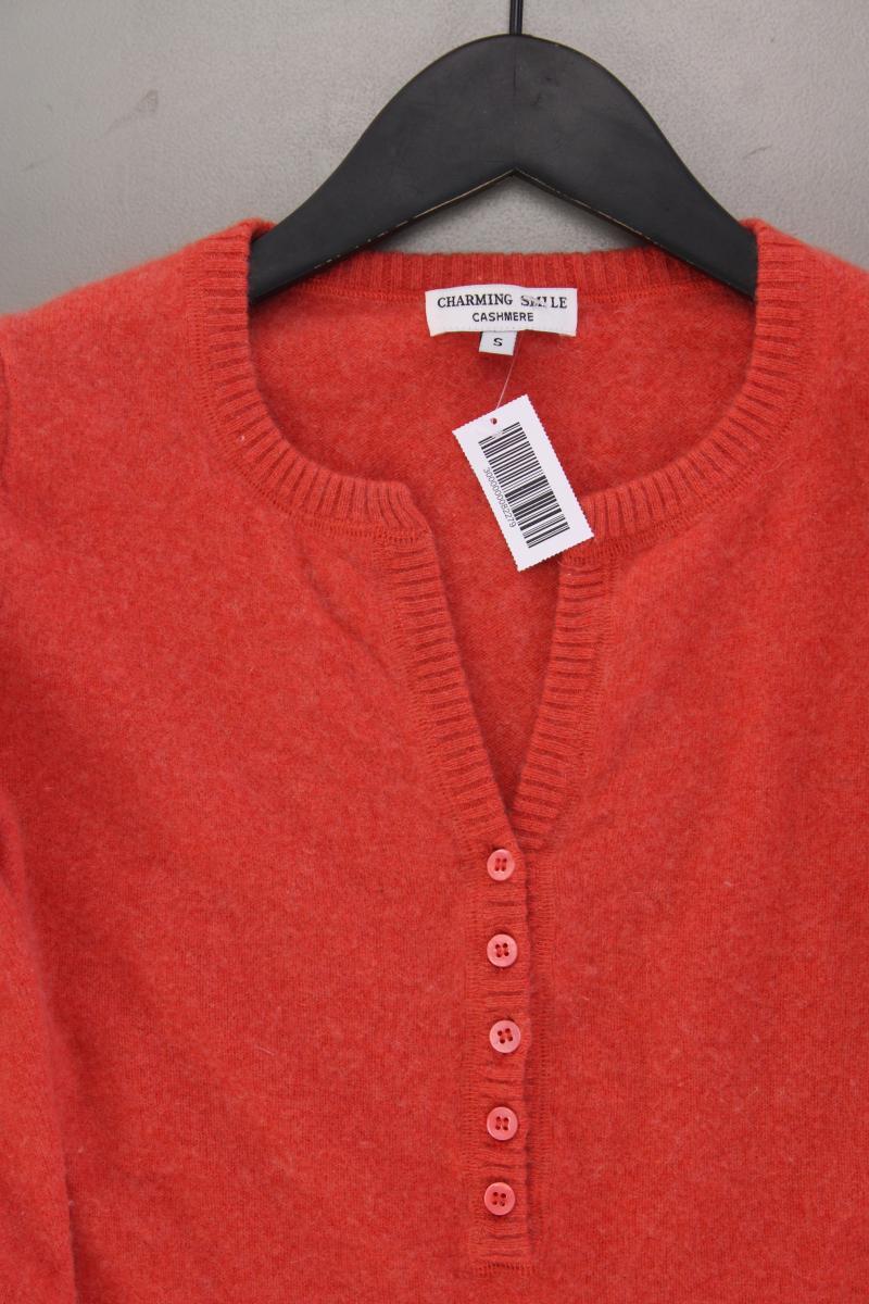 Cashmerepullover Gr. S orange aus Kaschmir