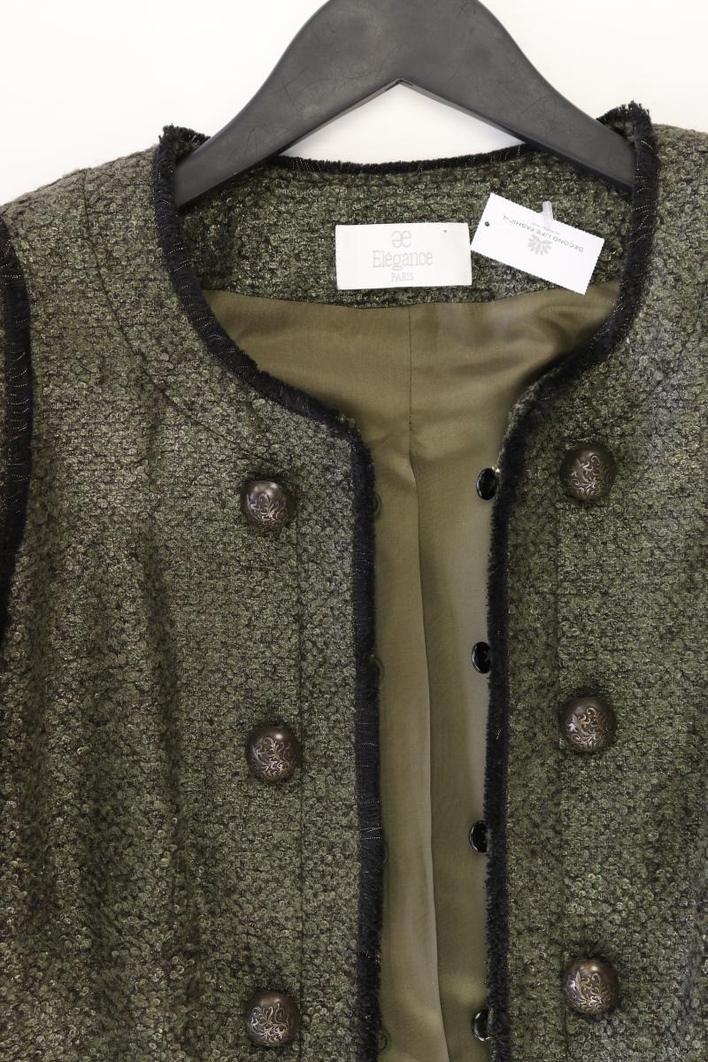 Elegance Paris Bouclé Jacke Gr. 40 mit Glitzer gold aus Polyacryl