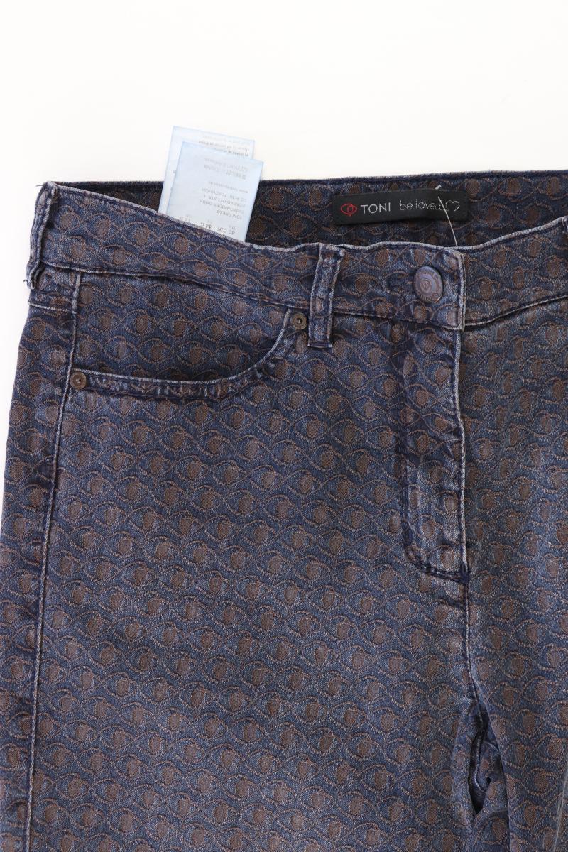 TONI Hose Gr. Kurzgröße 38 blau aus Baumwolle