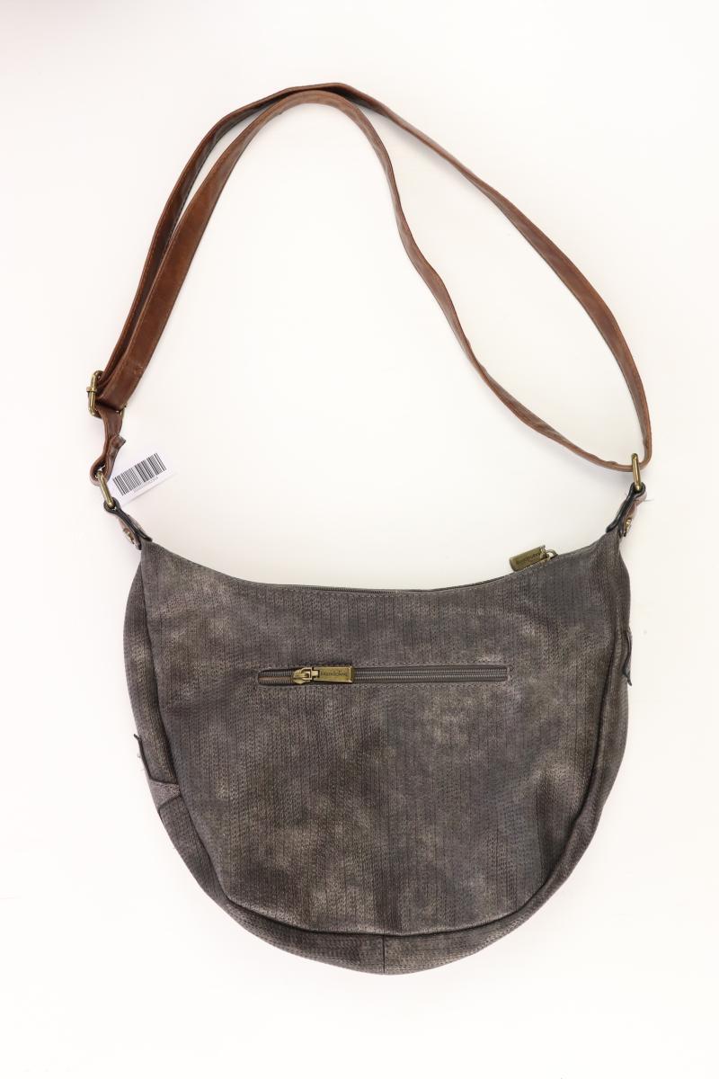 Mandoline Umhängetasche grau aus Kunstleder