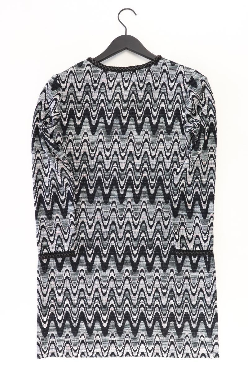 Ana Alcazar Langarmkleid Gr. 40 geometrisches Muster neuwertig grau