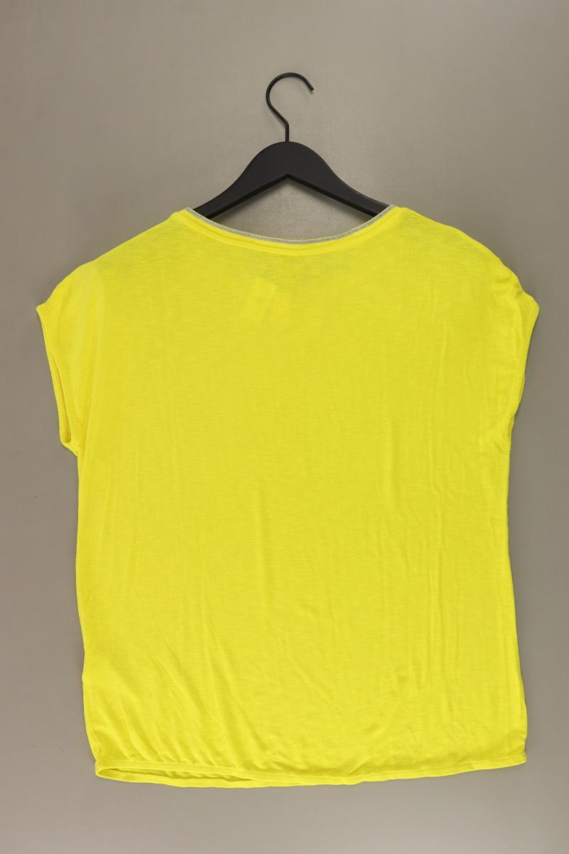 Street One T-Shirt Gr. 42 Kurzarm gelb aus Viskose