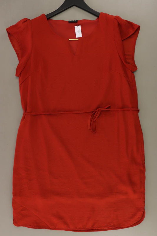 Vila Kurzarmkleid Gr. L mit Gürtel orange aus Polyester
