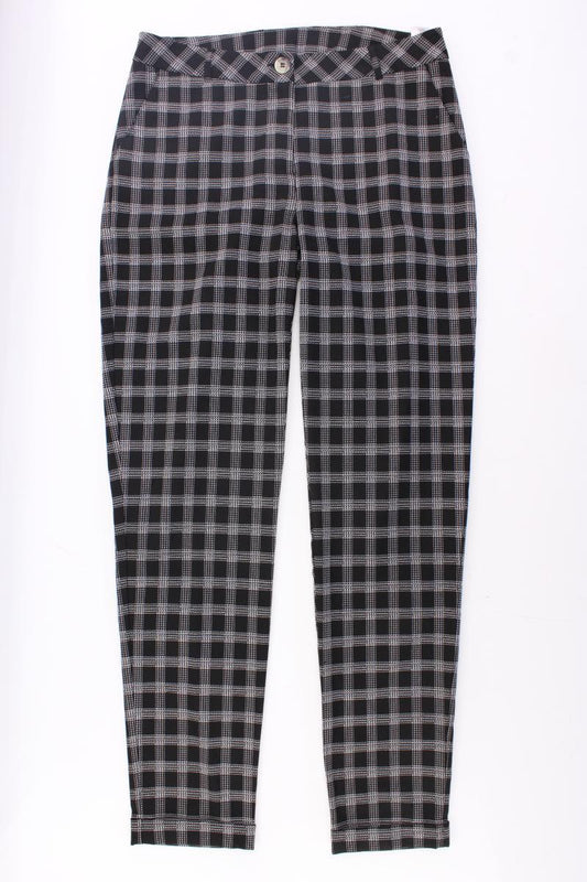 Qiero! Stoffhose Gr. 40 kariert neuwertig schwarz aus Polyester