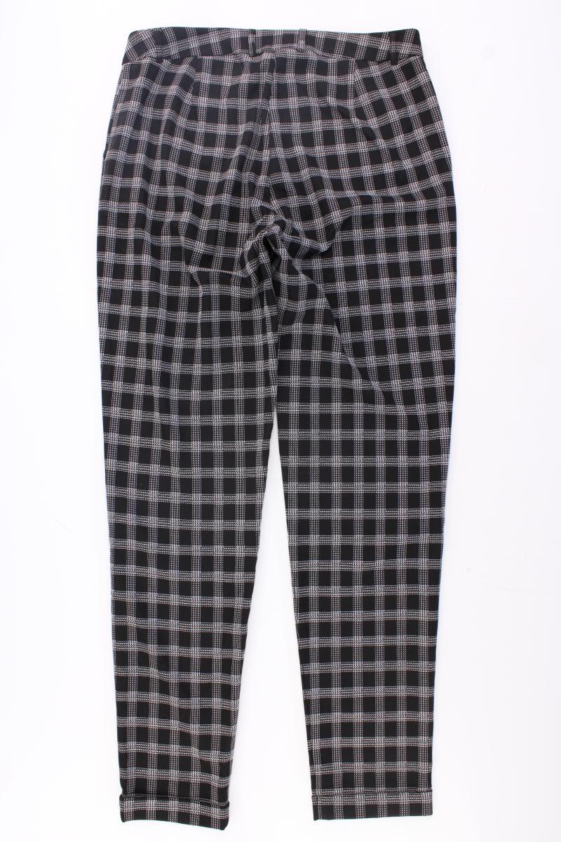 Qiero! Stoffhose Gr. 40 kariert neuwertig schwarz aus Polyester